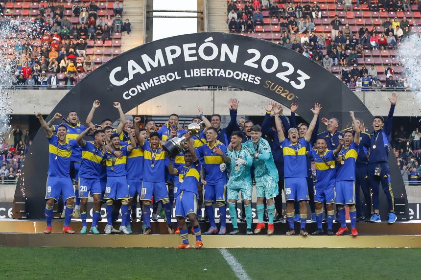 Con dos goles de Ignacio Bautista, Boca se tituló campeón de la Libertadores Sub-20 | Cortesía Conmebol