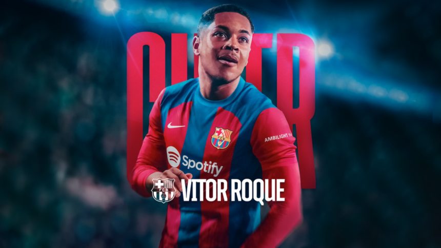 El brasileño Vitor Roque se unirá a Barcelona para 2024 | Cortesía FC Barcelona