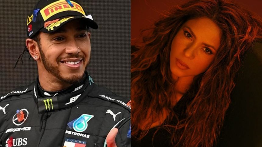 ¿Lewis Hamilton molesto con Shakira?