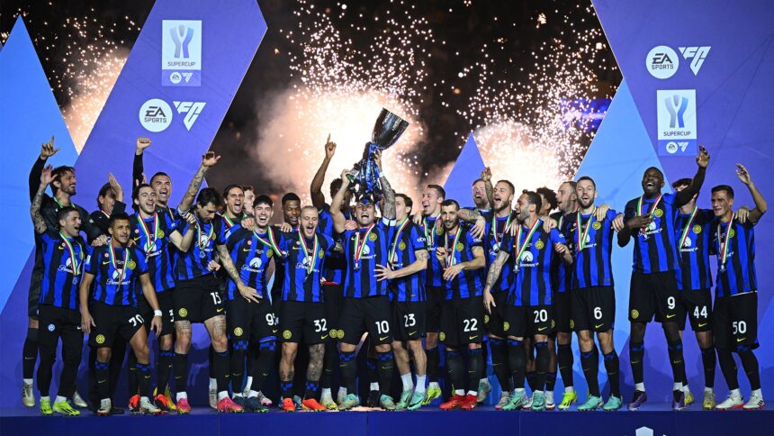 Inter de Milán se quedó con la Supercopa de Italia por tercer año consecutivo | Cortesía Inter